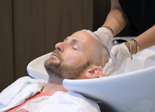 Post-op hair washing care