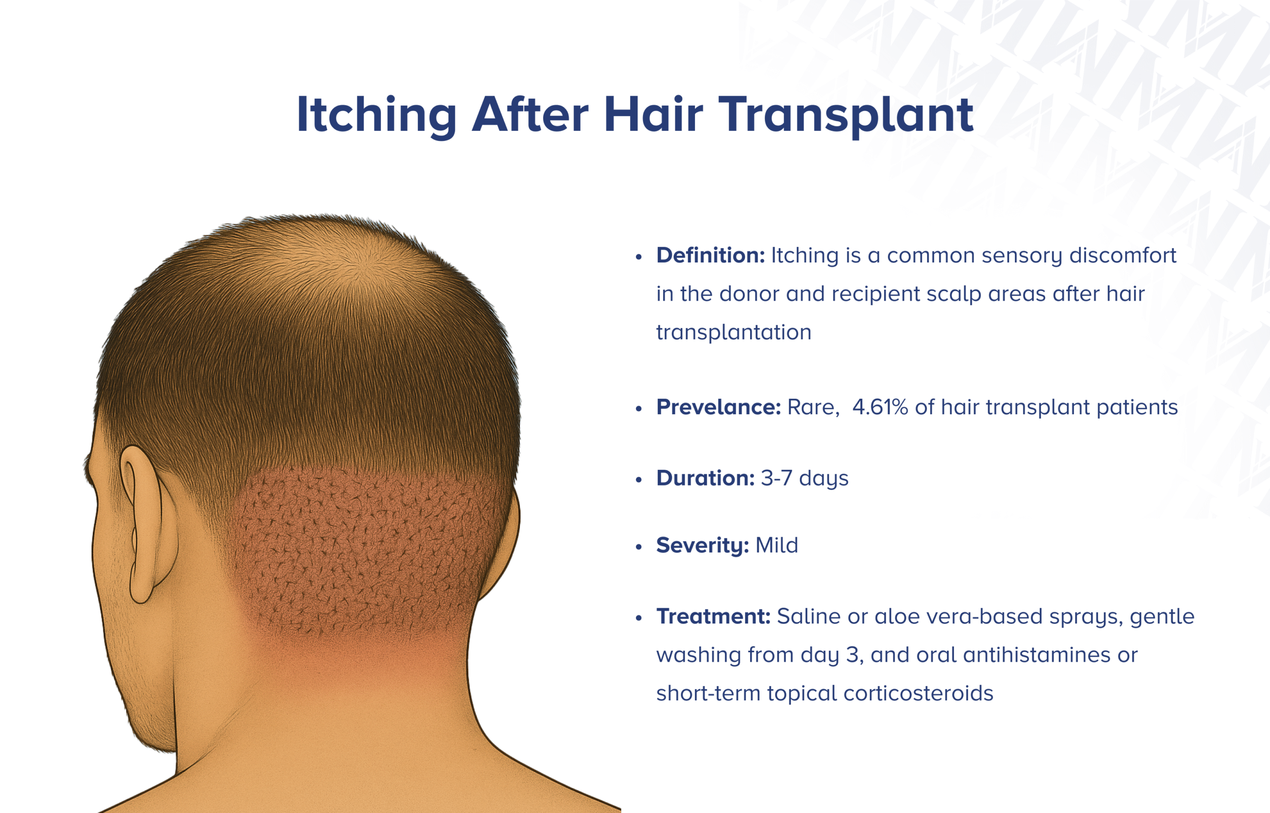 Juckreiz nach Haartransplantation