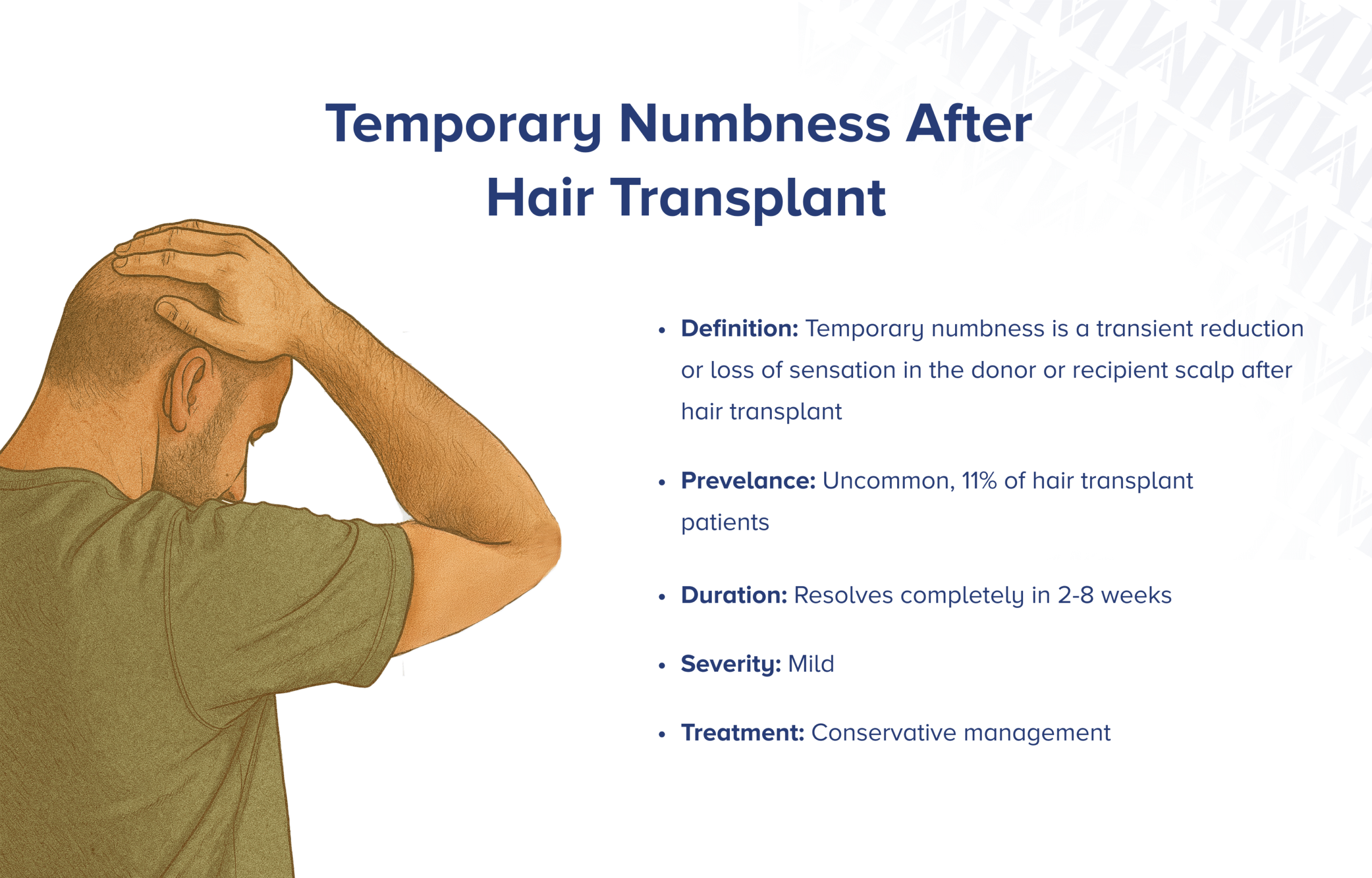 Vorübergehende Taubheit nach Haartransplantation