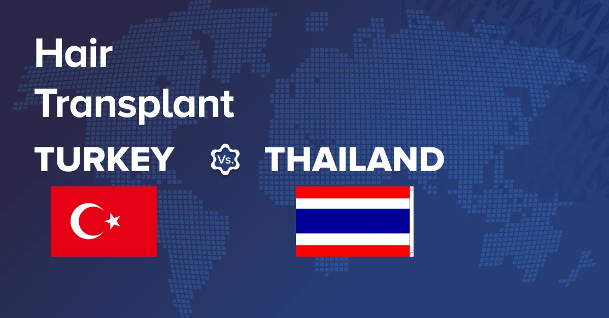 Hair transplant turkey vs. thailand