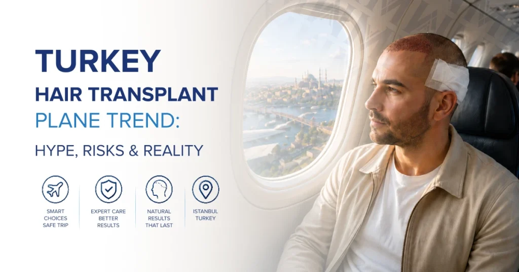 Turkey Hair Transplant Plane Trend: Hype, Risks & Reality