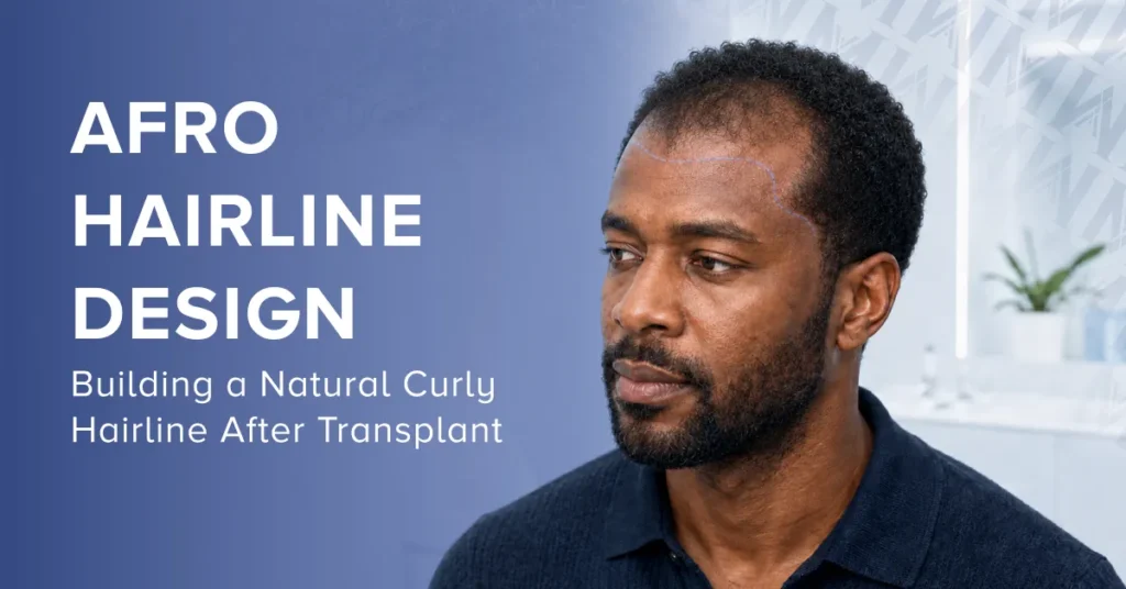 Afro Hairline Transplant: Natural Design for Curly Hair