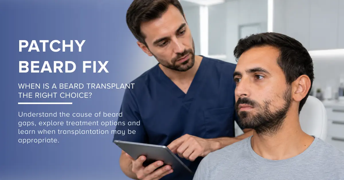 Patchy Beard Transplant: When Is It the Right Fix?