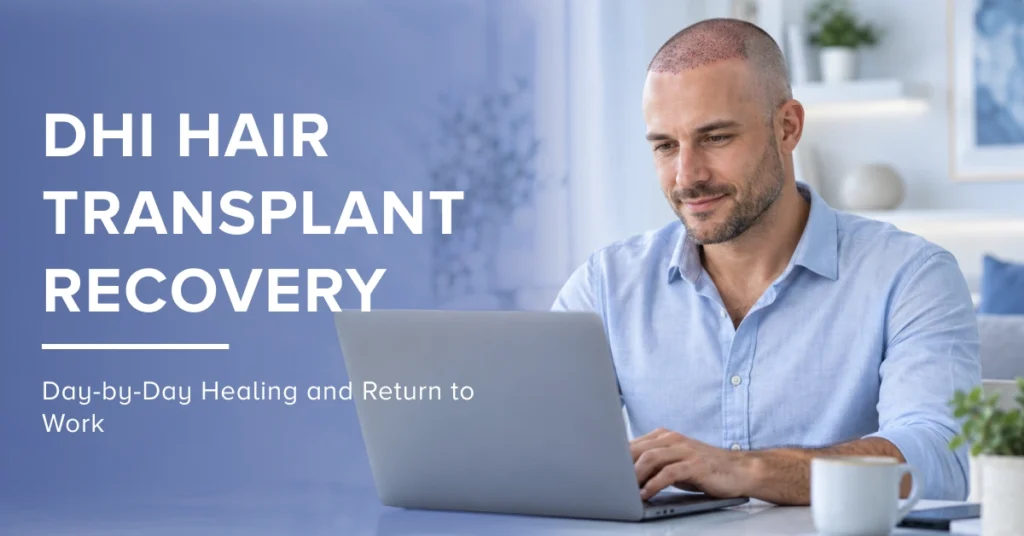 DHI Hair Transplant Recovery: Day-by-Day & Work