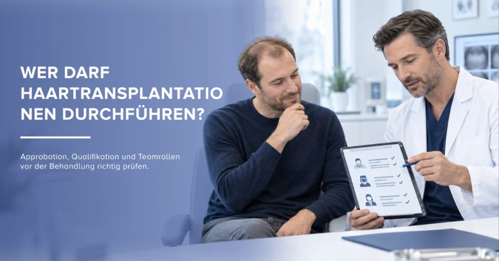 Wer darf Haartransplantationen in Deutschland durchführen