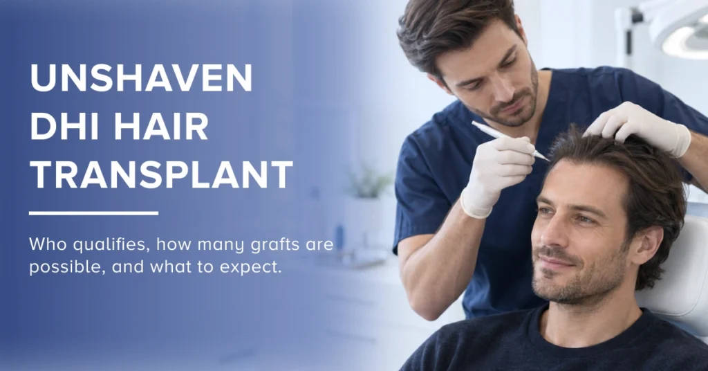 Unshaven DHI Hair Transplant: Eligibility, Grafts & Cost